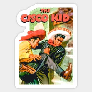 Fire Kick The Cisco Kid Western Cowboy Vintage Retro Comic Horse Sticker